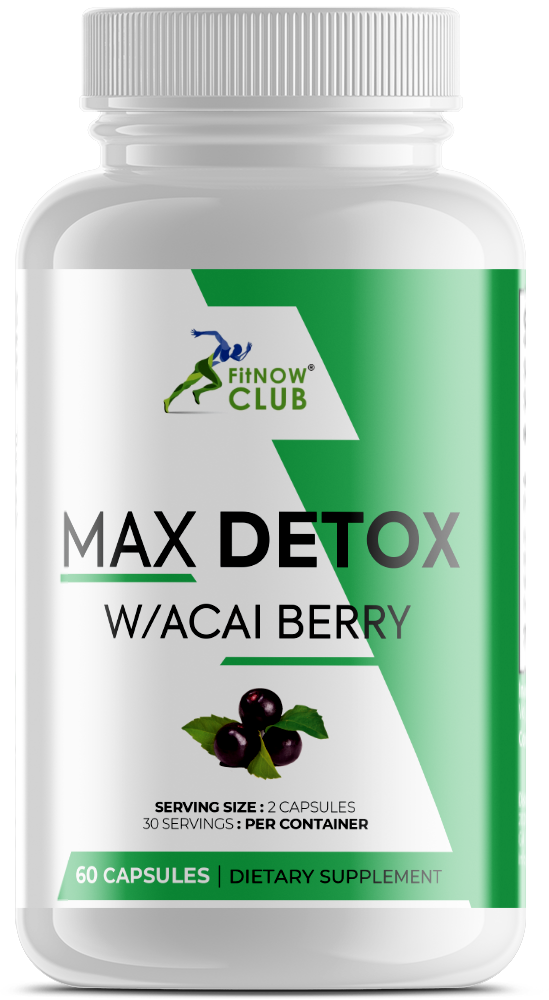Max Detox Dietary Supplement with Acai Berry-1 Pack (60 Count)