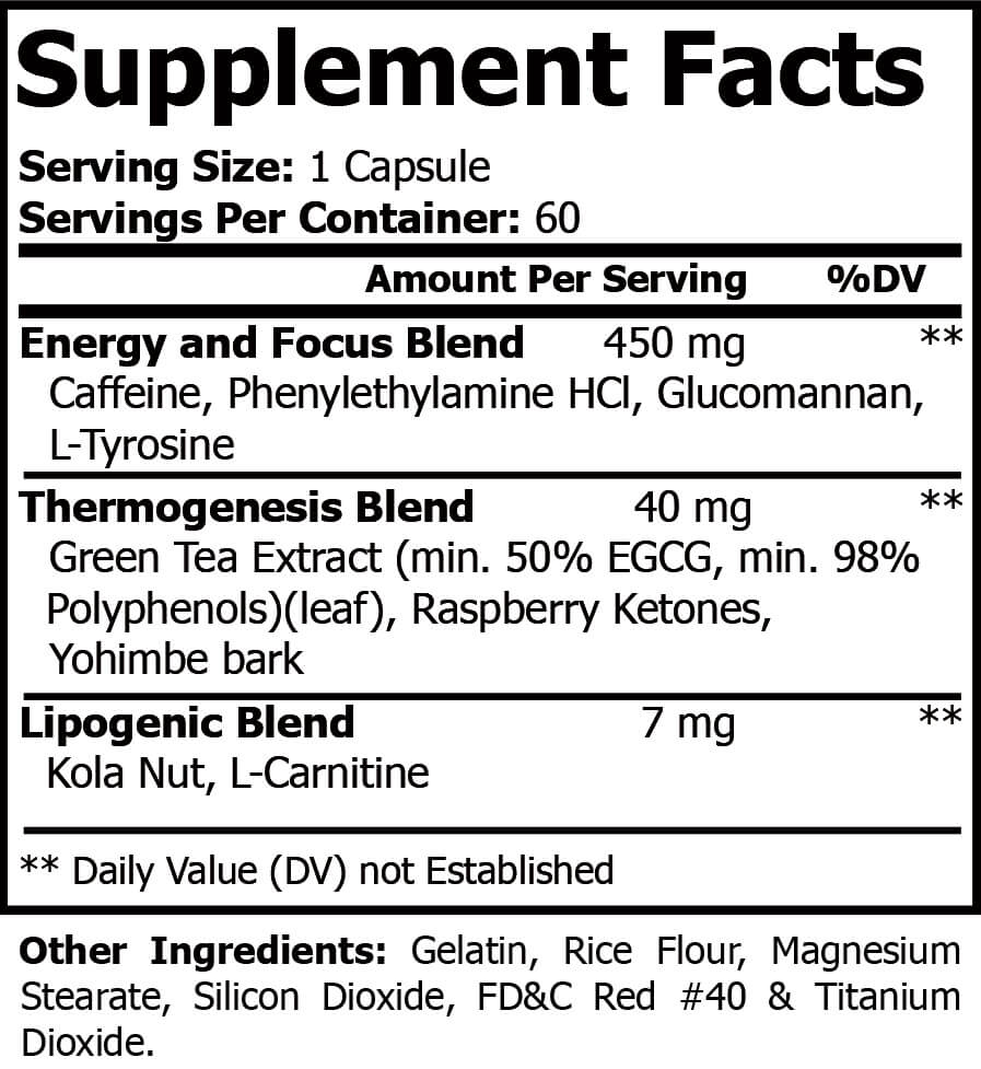 Oxy Burn Weight Loss Formula-1 pack (60 count)
