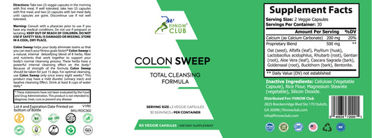 Colon Sweep Total Cleansing Dietary Supplement - Single Pack (60 Count)