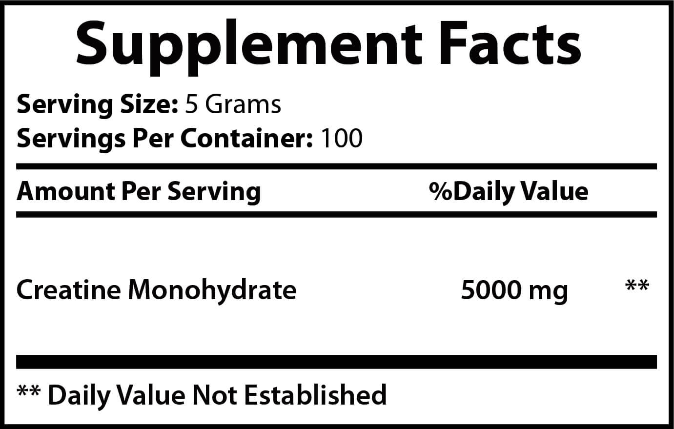 Creatine Monohydrate Supplement