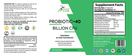 Probiotic Dietary Supplement with MAKTREK By-pass Technology-1 Pack (60 Count)