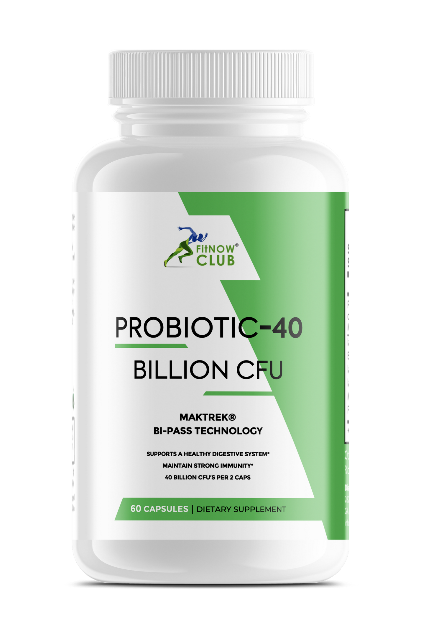 Probiotic/40 Billion CFU-1 pack (60 count) - FitNOW Club