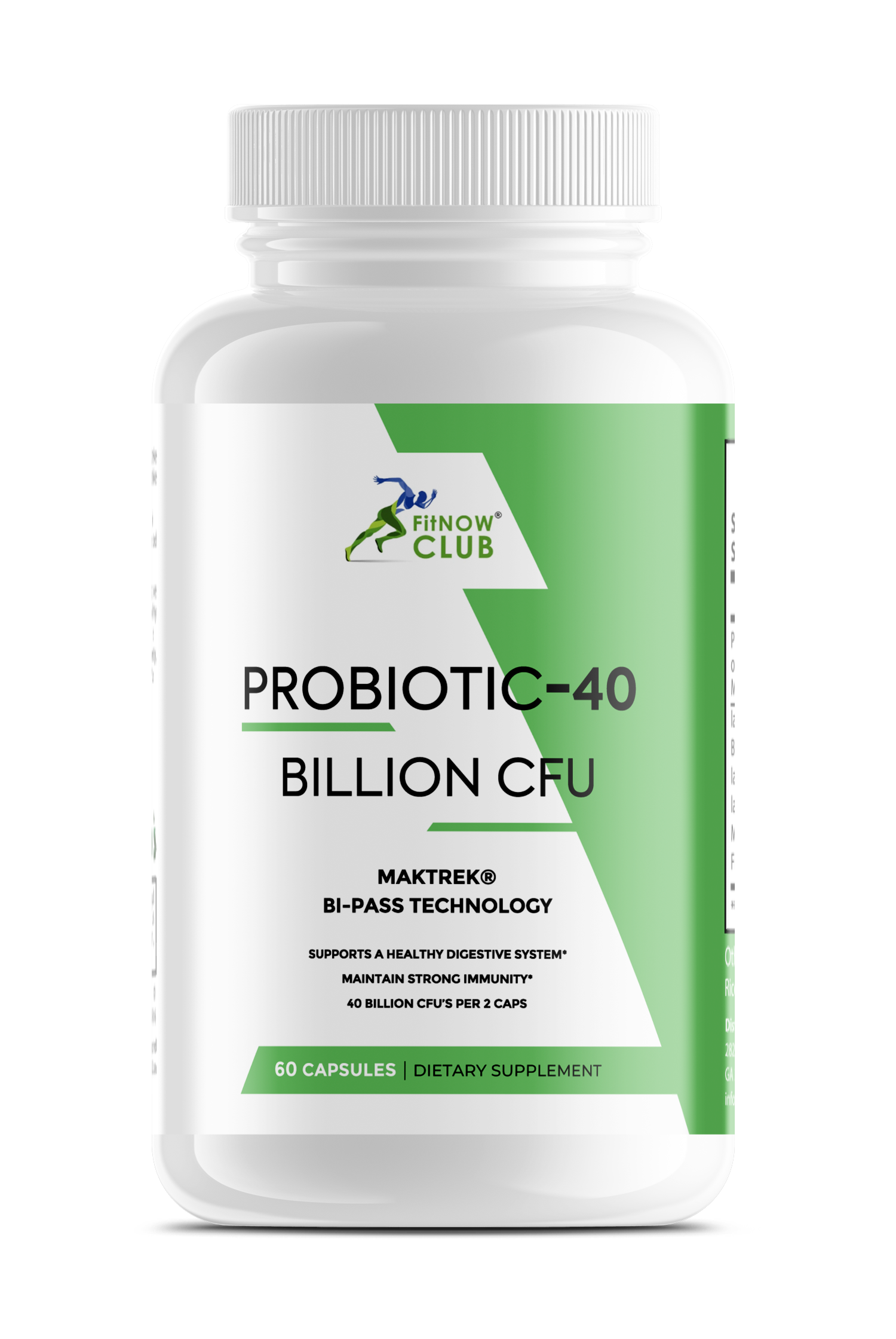 Probiotic/40 Billion CFU-1 pack (60 count) - FitNOW Club