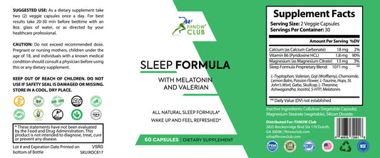FitNOW Club Sleep Aid Supplement - 1 Pack (60 Count)