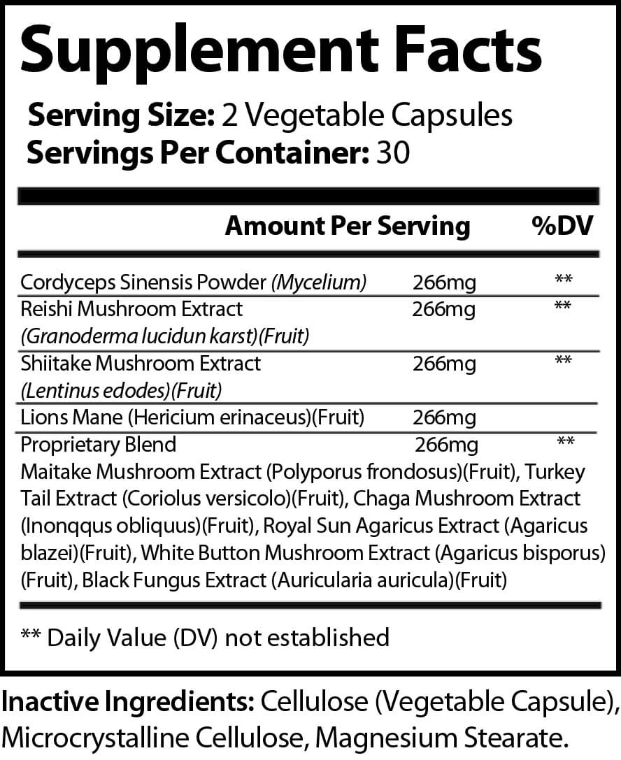 Mushroom Immune Booster-1 pack (60 count)