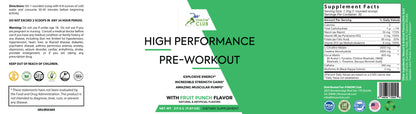 Top-Performing Pre-Workout Supplement (Fruit Punch) to Boost Energy and Maximize Muscle Growth