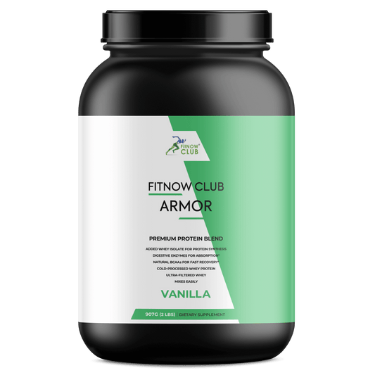 FitNOW Club Armor/Premium Whey Protein Powder Blend-2 lbs (Vanilla)