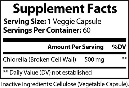 Chlorella Supplement - Single Pack (60 Count)
