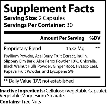 Max Detox Dietary Supplement with Acai Berry-1 Pack (60 Count)