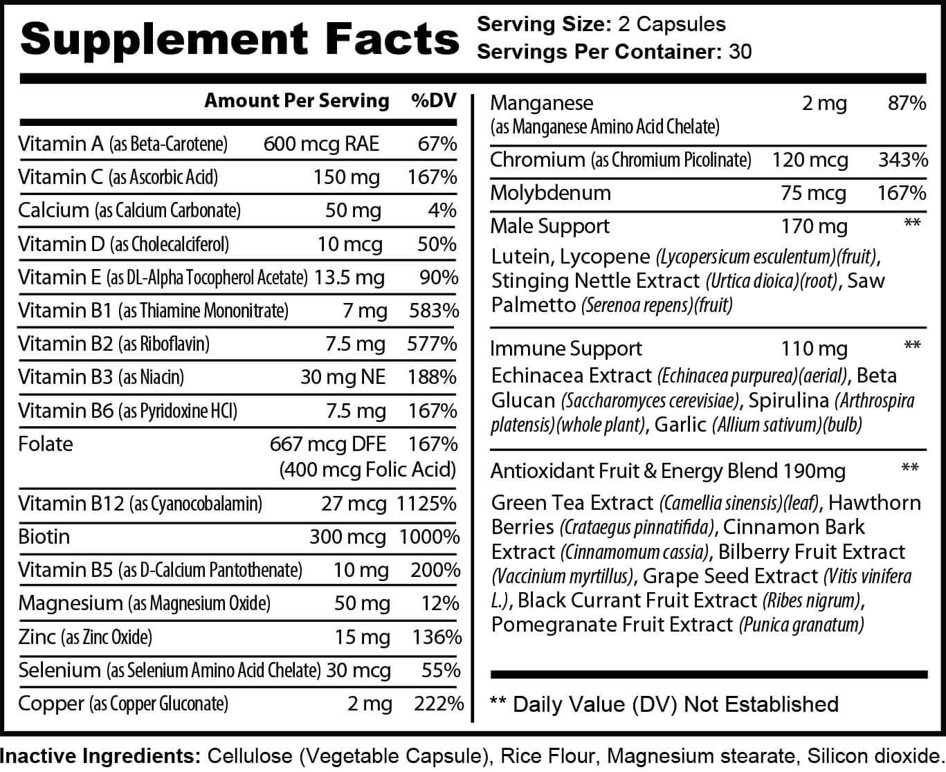 Ultra Multivitamin for Men (Dietary Supplement)-1 Pack (60 Count)
