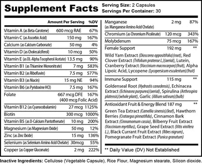 Ultra Vita/Multivitamin for Women (Dietary Supplement)-1 Pack (60 Count)
