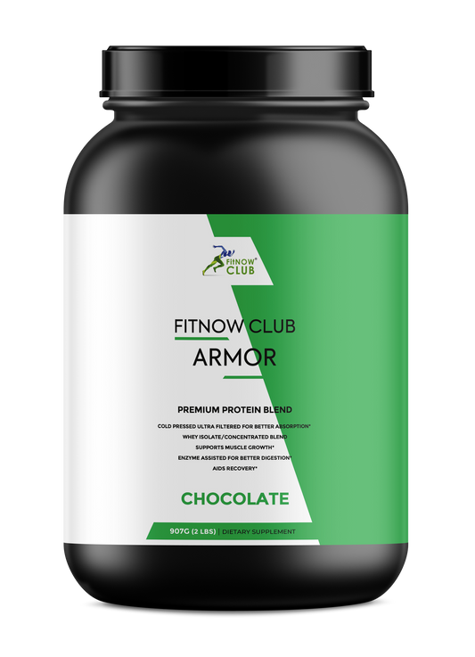 FitNOW Club Armor Premium Whey Protein Powder Blend - 2 lbs (Chocolate Flavor)