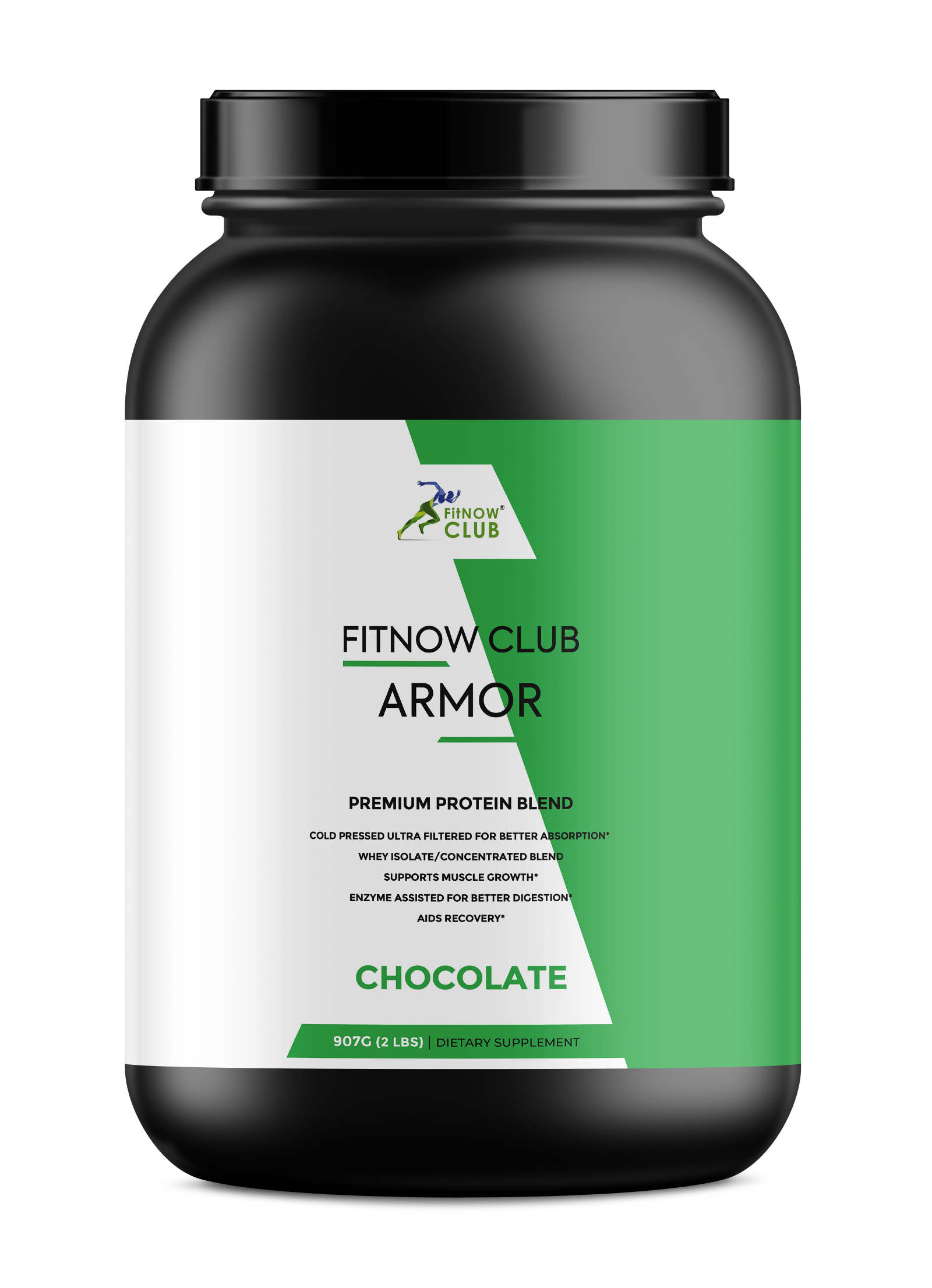 FitNOW Club Armor/Premium Whey Protein Powder Blend-2 lbs (Chocolate)