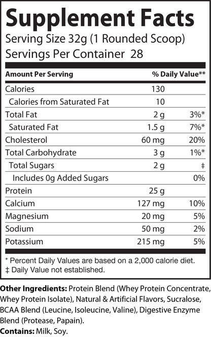 FitNOW Club Armor/Premium Whey Protein Powder Blend-2 lbs (Vanilla)