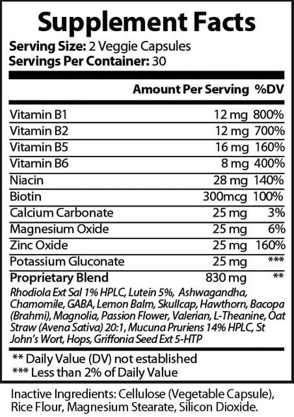 Anxiety Support Supplement - Single Pack (60 Count)