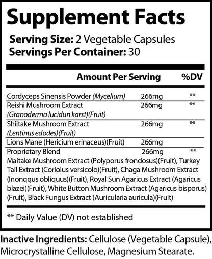 Mushroom Immune Booster-1 pack (60 count)